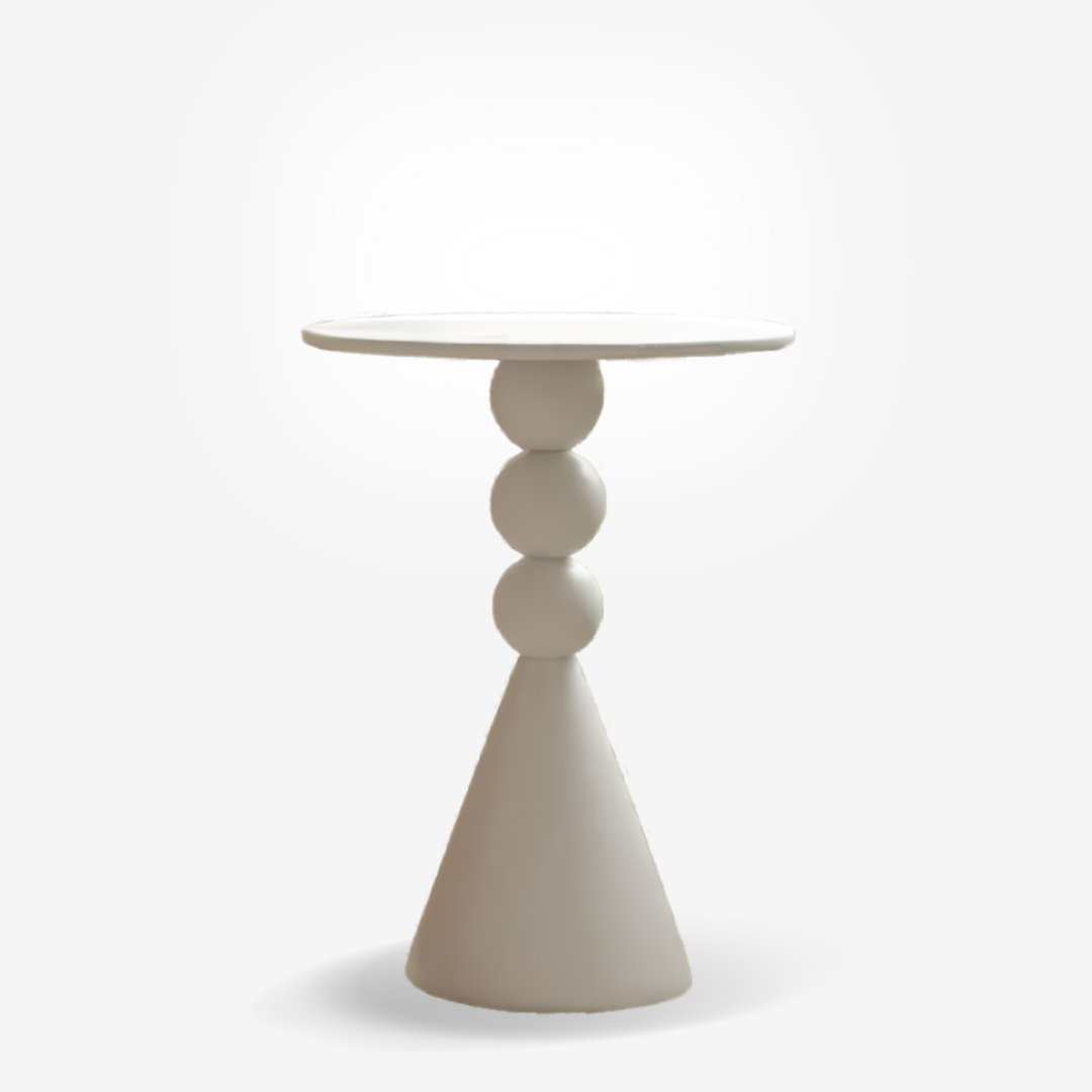 Side Table Bilane Cream Ø39cm Side Table Bilane Cream Ø39cm