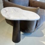 Side Table Curve Black White 64x52cm (4)