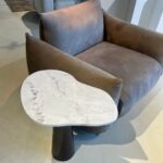 Side Table Curve Black White 64x52cm (5)