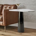 Side Table Curve Black White 64x52x64cm (6)