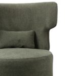 Swivel Armchair Canvas Green (8)