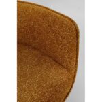 Swivel Armchair + Hocker Jules Yellow (11)