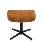 Swivel Armchair + Hocker Jules Yellow (9)