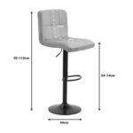 Swivel Bar Stool Remina Black (12)