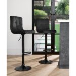 Swivel Bar Stool Remina Black (2)