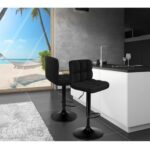 Swivel Bar Stool Remina Black (4)