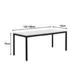 Table Extento Natural Black 120 180x80cm (12)