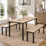 Table Extento Natural Black 120 180x80cm (2)