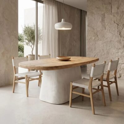 Table Fessen Natural White 180x90cm (2)