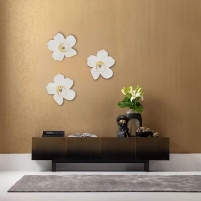 Wall Object Orchid White 54cm (2)