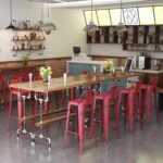 Bar Stool Utopia Medium Height Terracotta (3)