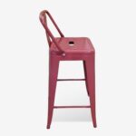 Bar Stool Utopia Medium Height Terracotta (7)