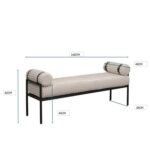 Bench Academy Cream 140cm (8)