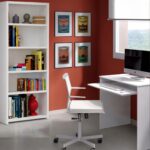 Bookcase Lines White 79x180cm (3)