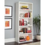 Bookcase Lines White 79x180cm (4)