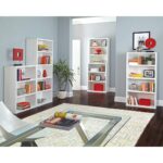 Bookcase Lines White 79x180cm (5)