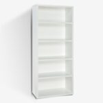 Bookcase Lines White 79x180cm (6)