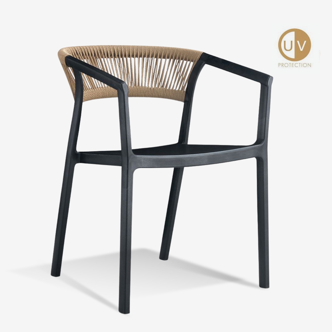 Chair Concord Black_Latte Chair Concord Black Latte