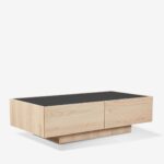 Coffee Table Cubius Natural Black118x59cm (4)