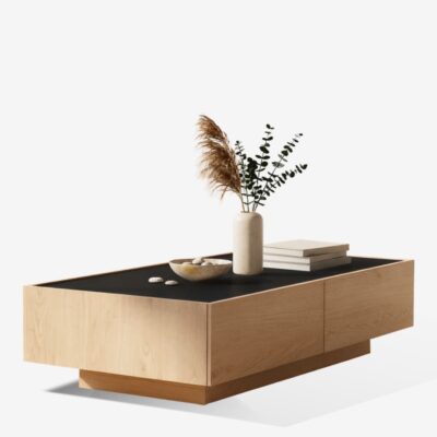 Coffee Table Cubius Natural Black118x59cm