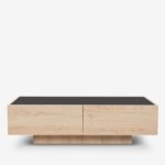 Coffee Table Cubius Natural Black118x59cm (5)