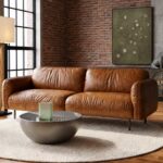 Coffee Table Lounge Brown Ø80cm (3)