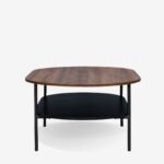 Coffee Table Oval Black Walnut 110x70cm (4)