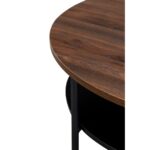 Coffee Table Oval Black Walnut 110x70cm (6)