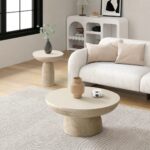 Coffee Table Poros Beige Ø65cm (2)