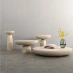 Coffee Table Poros Beige Ø65cm (3)