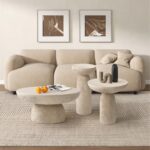 Coffee Table Poros Beige Ø65cm (4)