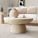 Coffee Table Poros Beige Ø65cm (5)