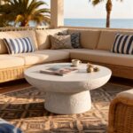 Coffee Table Poros Beige Ø65cm (7)