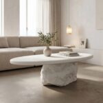 Coffee Table Zinol White 105x62cm (2)