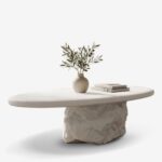 Coffee Table Zinol White 105x62cm (4)