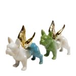 Deco Figurine Angel Wings Dog Blue (4)