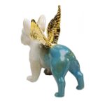 Deco Figurine Angel Wings Dog Blue (7)