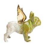 Deco Figurine Angel Wings Dog Green (8)