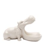 Deco Figurine Hungry Hippo Greige 17cm (6)