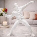 Deco Figurine Street Art Bouquet White 27cm (3)