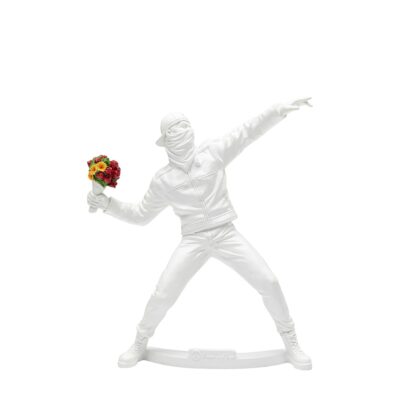 Deco Figurine Street Art Bouquet White 27cm