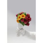 Deco Figurine Street Art Bouquet White 27cm (8)