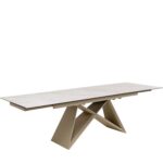 Extension Table Nelly Greige 180(40+40)x90cm
