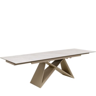 Extension Table Nelly Greige 180(40+40)x90cm
