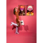 Framed Picture LED Fancy Blonde Lady 55x75cm (3)