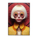 Framed Picture LED Fancy Blonde Lady 55x75cm (5)