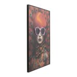 Framed Picture LED Fancy Red Lady 55x75cm (4)