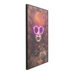 Framed Picture LED Fancy Red Lady 55x75cm (5)