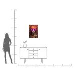 Framed Picture LED Fancy Red Lady 55x75cm (6)