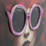 Framed Picture LED Fancy Red Lady 55x75cm (7)